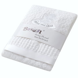 KOCYK DZIECIĘCY BOOULFI BABYDECKE BIAŁY 94X115 CM BAWEŁNA DLA NIEMOWLĄT