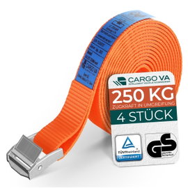 PAS MOCUJĄCY CARGO VA 250KG 25MM X 0,5M ZESTAW 4 SZT. DO MOTOCYKLA ROWERU