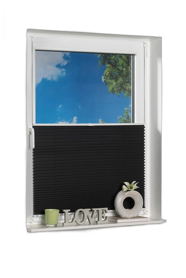 ROLETA PLISOWANA K-HOME KLEMMFIX 80X130 CM ANTRAKT BEZ WIERCENIA