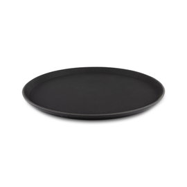 TACA ANTYPOŚLIZGOWA GRUNWERG 40 CM CZARNA OKRĄGŁA DO SERWOWANIA