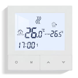 TERMOSTAT BEOK TDS72-WP CYFROWY PODŁOGOWY 230V BIAŁY DOTYKOWY LCD