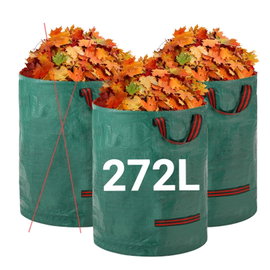 TORBA NA ODPADY OGRODOWE VELWAY 272 L 2 SZT. WOLNOSTOJĄCA Z UCHWYTAMI