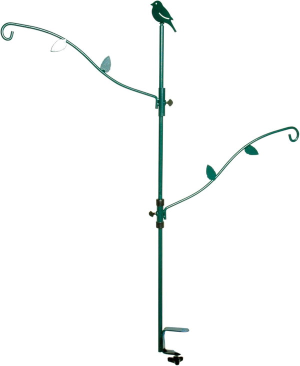 UCHWYT NA KARMĘ DLA PTAKÓW DOBAR 10854 METALOWY 86 CM ZIELONY ZACISK NA