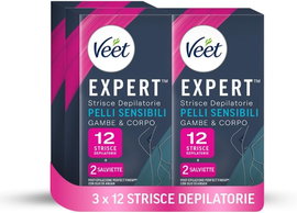 VEET PASKI DO DEPILACJI 36 SZT. OLEJEK MIGDAŁOWY SKÓRA WRAŻLIWA NOGI