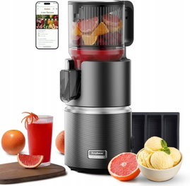WYCISKARKA WOLNOOBROTOWA ANYBEAR 124MM 350W BPA FREE CIEMNOSZARY