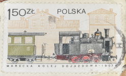 Znaczek Marecka Kolej Dojazdowa 1,50zł