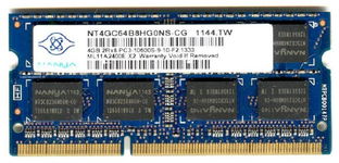 Real Foto DDR3 4GB NANYA 2Rx8 PC3-10600S-9-10-F2.1333