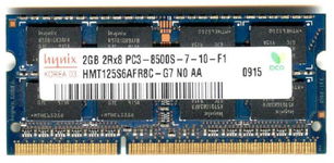 Real Foto DDR3 2GB HYNIX 2Rx8 PC3-8500S-7-10-F1