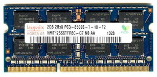 Real Foto DDR3 2GB HYNIX 2Rx8 PC3-8500S-7-10-F2