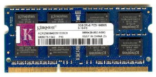 Real Foto DDR3 2GB KINGSTON 2Rx8 PC3-10600S-9-10-F0