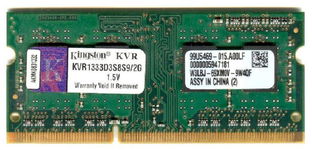 Real Foto DDR3 2GB KINGSTON KVR1333D3S8S9/2G