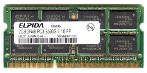 Real Foto DDR3 2GB ELPIDA 2Rx8 PC3-8500S-7-10-FP