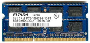 Real Foto DDR3 2GB ELPIDA 2Rx8 PC3-10600S-9-10-F1