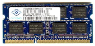 Real Foto DDR3 2GB NANYA 2Rx8 PC3-10600S-9-10-F2.1333
