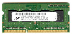 Real Foto DDR3 2GB MT 1Rx8 PC3-10600S-9-10-B1 MICRON