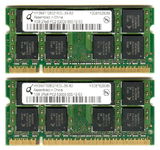 Real Foto Dual Channel 2GB Qimonda , 2x1GB 2Rx8 PC2-5300S-555-12-E0