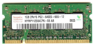 Real Foto DDR2 1GB HYNIX 2Rx16 PC2-6400S-666-12