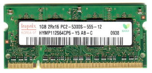 Real Foto DDR2 1GB HYNIX 2Rx16 PC2-5300S-555-12