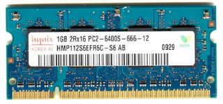 Real Foto DDR2 1GB HYNIX 2Rx16 PC2-6400S-666-12
