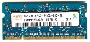 Real Foto DDR2 1GB HYNIX 2Rx16 PC2-6400S-666-12