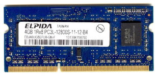 Real Foto DDR3 4GB ELPIDA 1Rx8 PC3L-12800S-11-12-B4