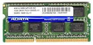 Real Foto DDR3 4GB ADATA 2Rx8 PC3-12800S-11