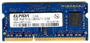 Real Foto DDR3 4GB ELPIDA 1Rx8 PC3L-12800S-11-12-B4