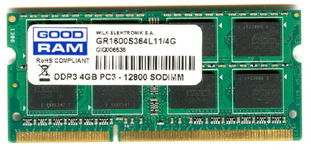 Real Foto DDR3 4GB GOOD RAM GR1600S364L11/4G , PC3-12800 SODIMM