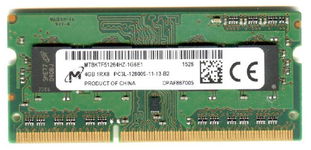 Real Foto DDR3 4GB MT 1Rx8 PC3L-12800S-11-13-B2 MICRON