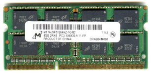 Real Foto DDR3 4GB MT 2Rx8 PC3-10600S-9-11-FP MICRON