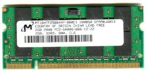 Real Foto DDR2 2GB MT 2Rx8 PC2-6400S-666-12-ZZ MICRON