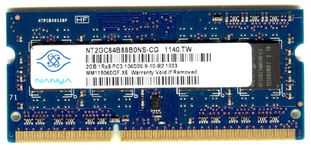 Real Foto DDR3 2GB NANYA 1Rx8 PC3-10600S-9-10-B2.1333