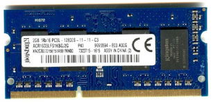 Real Foto DDR3 2GB KINGSTON 1Rx16 PC3L-12800S-11-11-C3