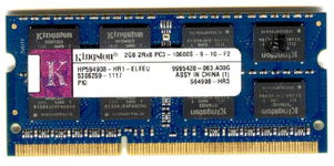 Real Foto DDR3 2GB KINGSTON 2Rx8 PC3-10600S-9-10-F2
