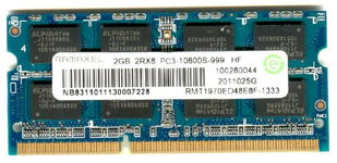 Real Foto DDR3 2GB RAMAXEL RMT1970ED48E8F-1333 , PC3-10600S-999