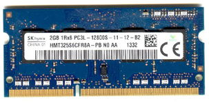 Real Foto DDR3 2GB HYNIX 1Rx8 PC3L-12800S-11-12-B2