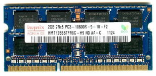 Real Foto DDR3 2GB HYNIX 2Rx8 PC3-10600S-9-10-F2