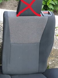 TOYOTA YARIS IV 20- kanapa tył oparcie lewe BDB