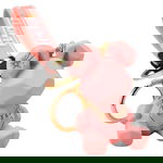 Brelok do kluczy Geometric Miś Róż BRL157