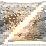 Lniana poszewka na poduszkę 45 x 45 cm Koszyczek Wielkanocny POD211