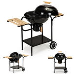 Grill ogrodowy węglowy z pokrywą i półkami ruszt popielnik MultiGarden