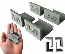 Dystanse do regulacji frontów szafek 3mm x4szt