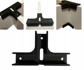 Uchwyt stolarski kątowy trzecia ręka TYPU T do płyt 18mm