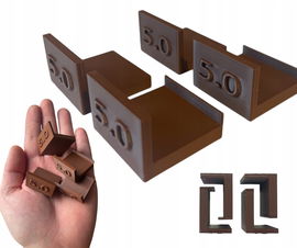 Dystanse do regulacji frontów szafek 5.0mm x4szt