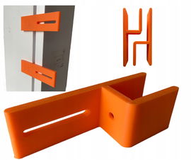 Szablon 18 do trasowania blend przy ścianach krzesełko przymiar odrysowania