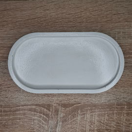 Podstawka Gipsowa Odlew Owalna Duża do Świec Biżuterii Dekoracji Stołu