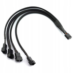 ROZDZIELACZ PRZEDŁUŻACZ ROZGAŁĘZIACZ WENTYLATORÓW PWM 4PIN do 4x 3/4PIN FAN PC