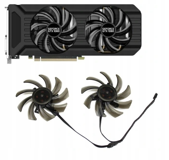 Wentylatory Palit Dual GTX 1060 1070 Ti 1080 1660 TI RTX 2060 2070 85mm GPU