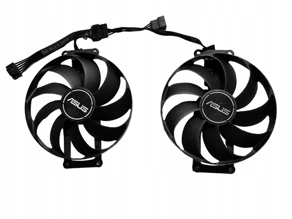 Wentylatory Asus Dual Mini GTX 1650 1660 RTX 3050 3060Ti RX 6400 6500 XT