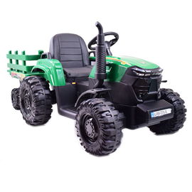 MEGA TRAKTOR AGRICULTURE Z PRZYCZEPĄ 2X200, 24V, SZYBKI, SUPER JAKOSĆ/JC000B